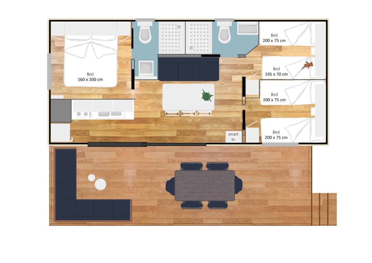 Estivo Premium Deluxe Mobile Homes On Camping Malibu Beach Lido di Jesolo Exteriör bild